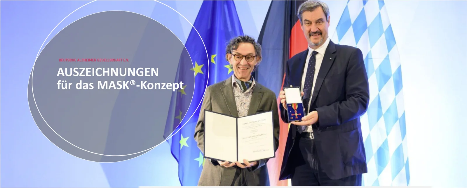 Prof. Dr. med. Elmar Gräßel bei der Verleihung des Bundesverdienstkreuzes